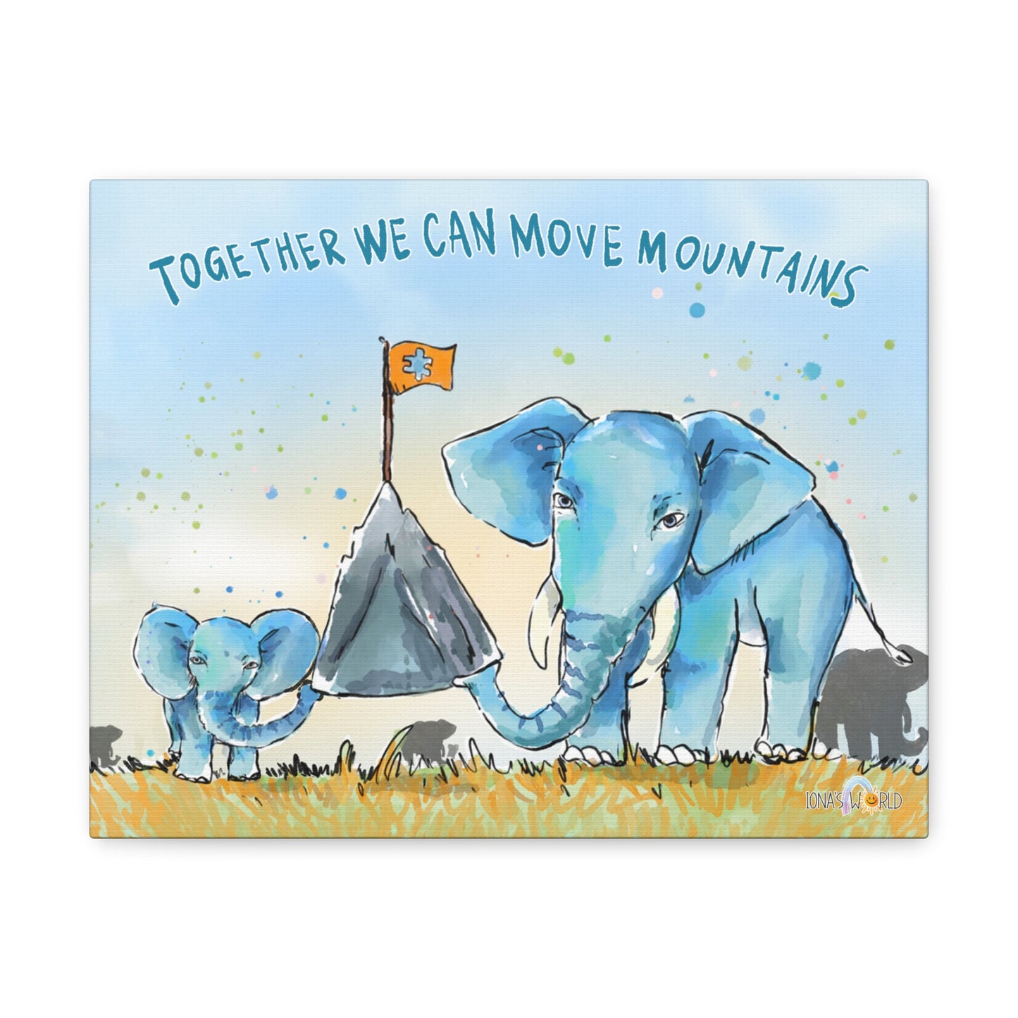 TOGETHER WE CAN MOVE MOUNTAINS - INSPIRATIONAL WALL ART