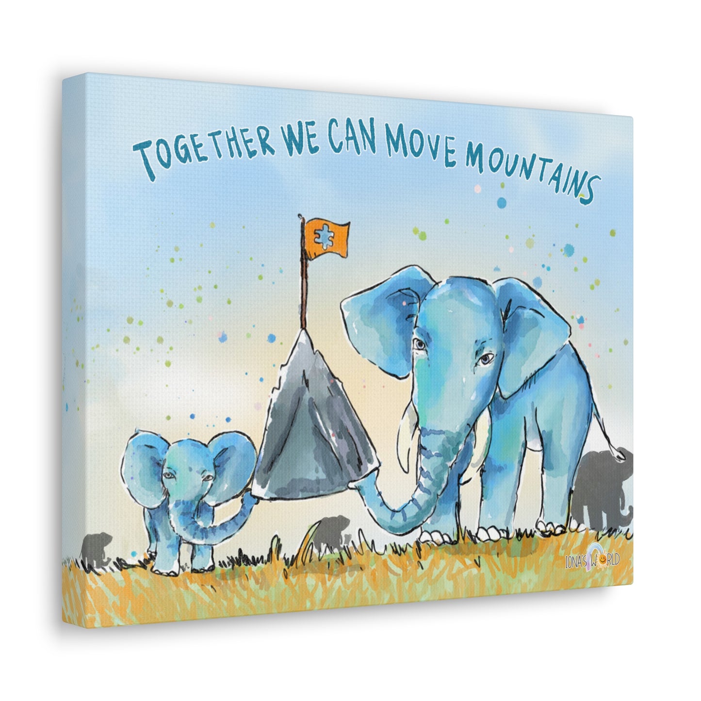 TOGETHER WE CAN MOVE MOUNTAINS - INSPIRATIONAL WALL ART