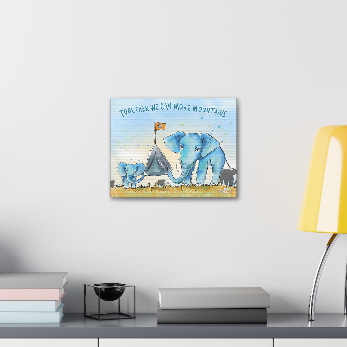 TOGETHER WE CAN MOVE MOUNTAINS - INSPIRATIONAL WALL ART