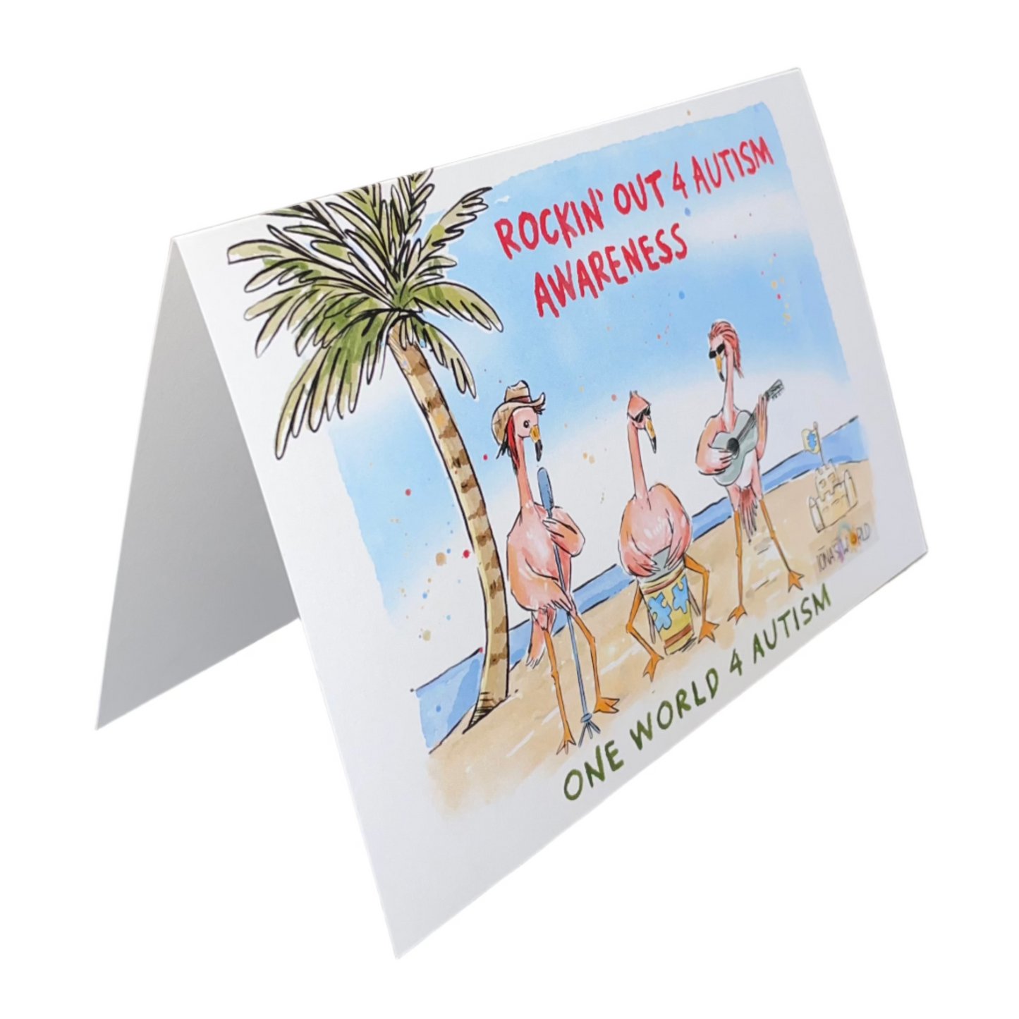 Rockin' Out 4 Autism Awareness - Greeting Card