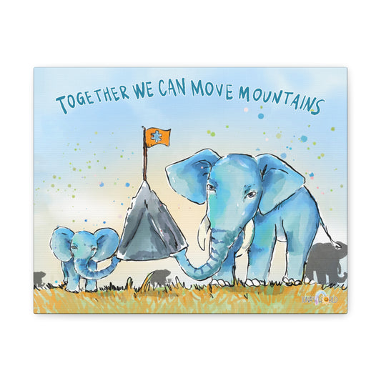 TOGETHER WE CAN MOVE MOUNTAINS - INSPIRATIONAL WALL ART