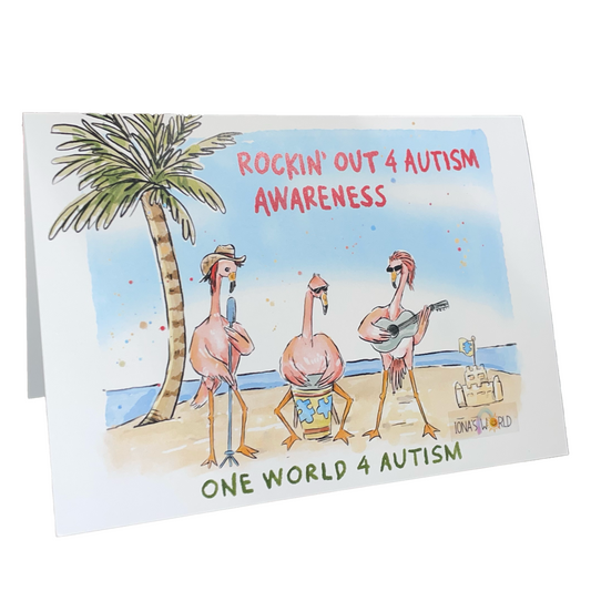 Rockin' Out 4 Autism Awareness - Greeting Card